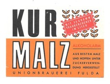 Bieretikett Union-Brauerei Fulda (HH)