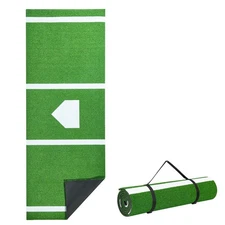 VEVOR 10x3.8 ft Baseball Softball Hitting Batting Mat, Indoor/Outdoor Anti-Slip