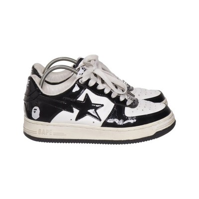A Bathing Ape, Sneaker, Größe: 38, model: bape sta, Schwarz/Weiß #U6D