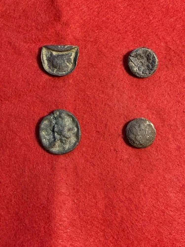 Dug Civil War Eagle Button Lot 3 GS and 1 Eagle I -Richmond, Va.