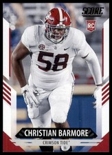 2021 Score Base Christian Barmore RC Alabama Crimson Tide 349