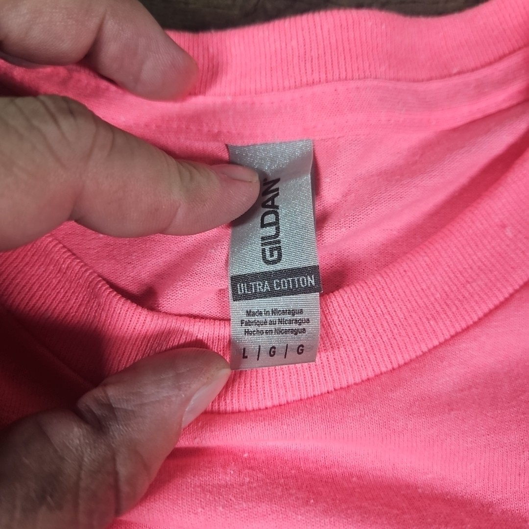 Piggly Wiggly Shirt Mens L Pink Gildan Heavy Cotton Just Another Day In Pigadise