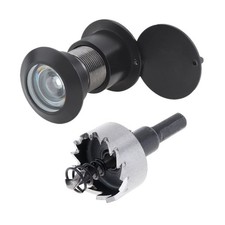 Door Viewer Peephole, Solid Brass 220-degree Peephole with 1-1/10" Drill Bit ...
