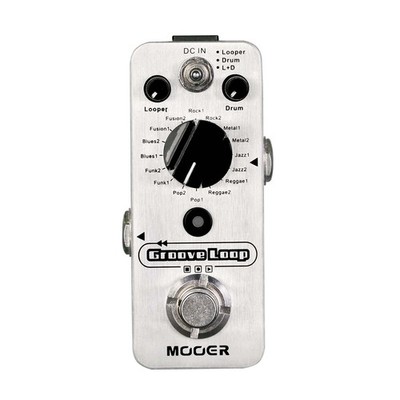 MOOER Groove Loop drum machine with 20 minute finder, 16 different drum groov...