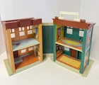 New ListingFisher Price 1970's Vintage Little People Play Family Sesame Street House #938