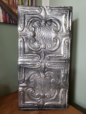 Ancien patch plafond étain pour artisanat travail décoration maison 24"x11"