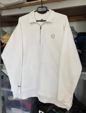 Vintage 90's Nike Golf Half Zip Men  s White Sweatshirt Swoosh Size M Y2K