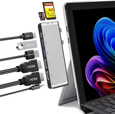 Surface Pro 9/10/11 Docking Station - 8-In-1 Triple Display Surface Pro 9/10/11