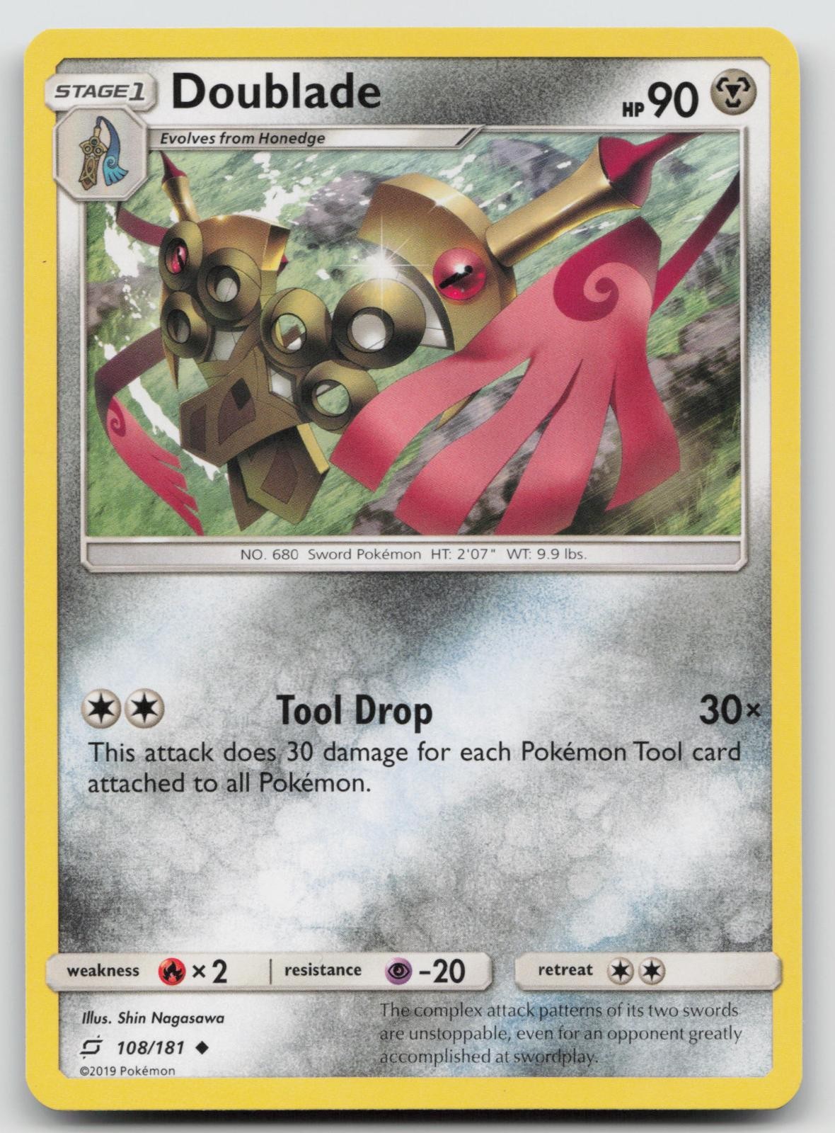 Doublade 108/181 NM Team Up Pokemon