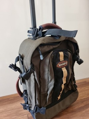 Timberland Wheeled Medium Suitcase Rolling Upright Green Travel Bag Rucksack