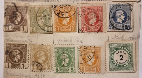 GREECE from 1862 to 1896 x 38 USED older rarer stamps. Great Value - Picture 5 of 6