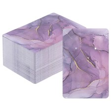 Earring Display Cards 100Pcs, Paper Earring Holder Rectangle Style 11 Purple