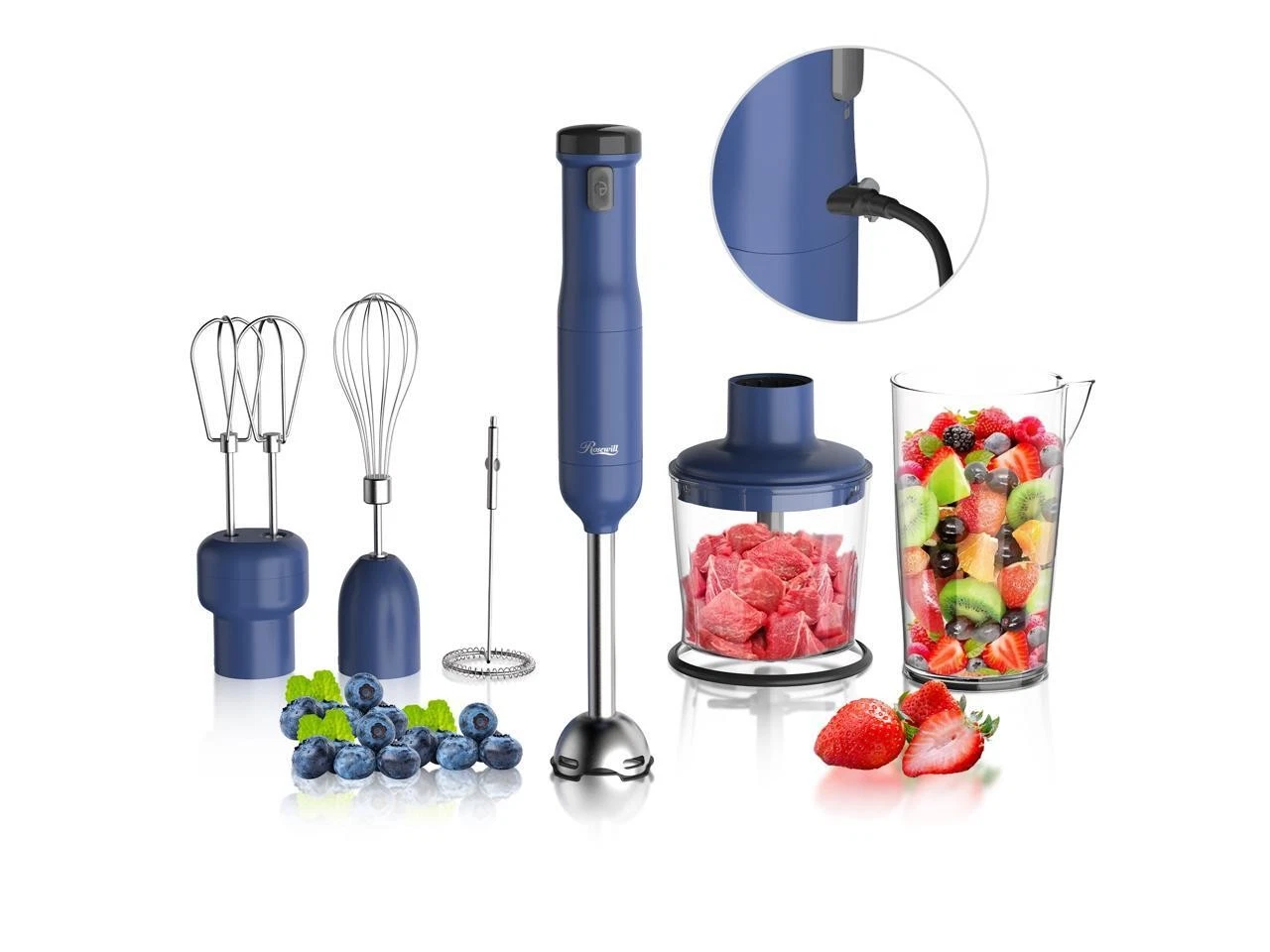 Rosewill 6-in-1 Multi-Speed Cordless Rechargeable Immersion Hand Blender,  Heavy
Opens in a new wind