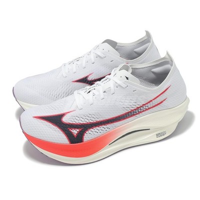 Mizuno Wave Rebellion PRO Low White Red Men Racing Running Shoes U1GD2540-11