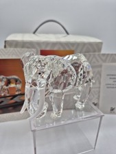 SWAROVSKI CRYSTAL 1993 THE ELEPHANT FIGURE IN BOX 3.5" TALL X 4.25" LONG AUSTRIA