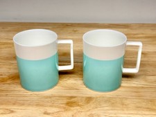 Tazzine da tè caffè Tiffany & Co Color Block Fine Bone China - Set di 2 - 13351