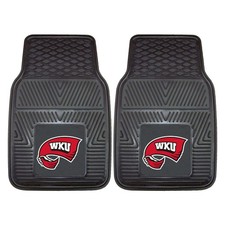 FANMATS Western Kentucky Hilltoppers 2-Piece Heavy Duty Vinyl Car Mat Set