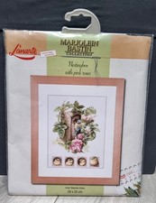 Lanarte Counted Cross Stitch Kit "Nestingbox With Pink Roses" 34869 New