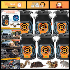 6 Pack Ultrasonic Rodent Repellent - Mouse & ...