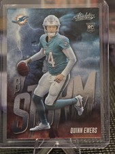 2025 Panini Absolute Football By Storm #13 Quinn Ewers Miami Dolphins Rookie