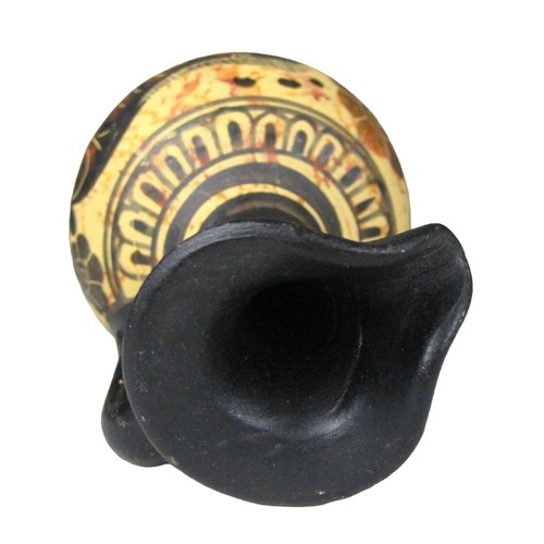 Corinthian Handmade GREEK Ceramic Pottery 540 BC Replica 195 Black 4 inches - Picture 5 of 9