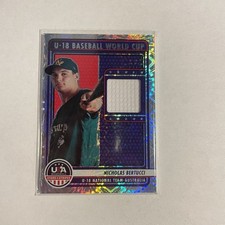 Nicholas Bertucci 2023 Panini USA Stars & Stripes Jersey #U18-NB Rookie Relic RC