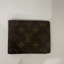 Louis Vuitton Men’s Bifold Wallet Monogram Pattern 100% Authentic