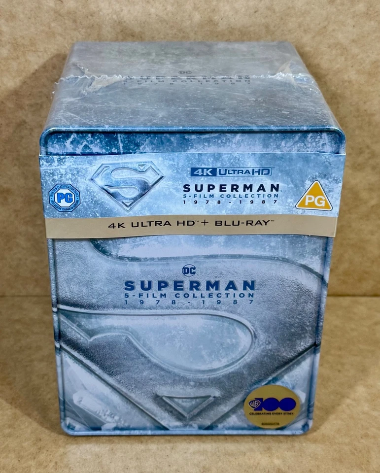 SUPERMAN - UK EXCLUSIVE  4K + BLU RAY 5 FILM STEELBOOK COLLECTION - NEW & SEALED - Image 2 of 4