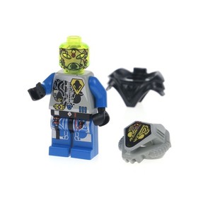 1x Lego Minifigure Space UFO Zotaxian Alien Officer Commander X Blue 6900 sp042