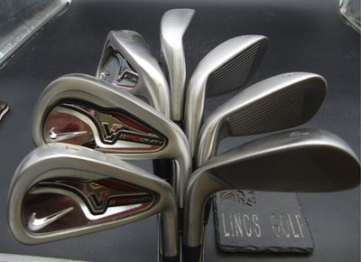 Set 7x Nike VR II Pro Cavity Eisen 4-PW Stiff Stahlschäfte Lamkin Griffe
