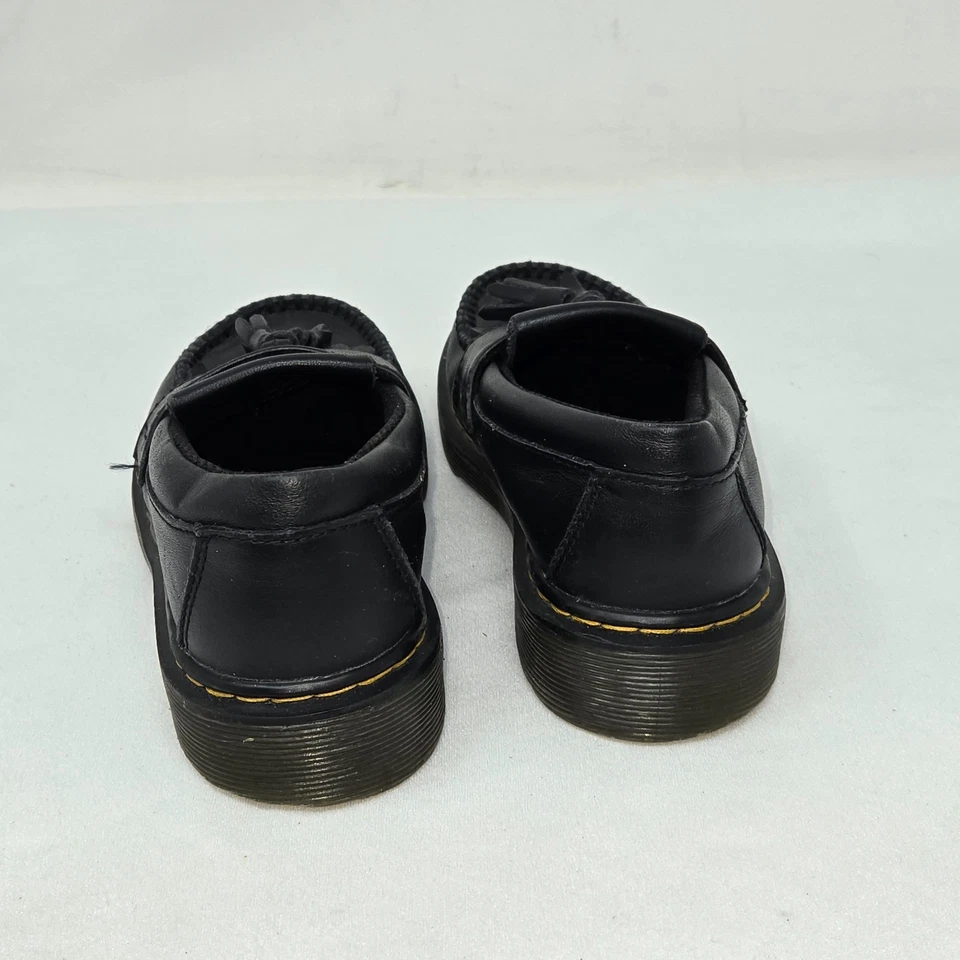 DR. MARTENS ADRIAN JUNIOR BLACK LEATHER TASSEL LOAFERS SHOES US KID'S SIZE 13 - Image 4 of 4