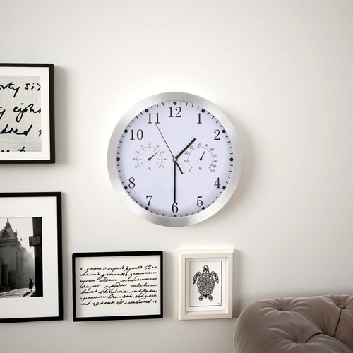 Lowell Orologio da parete (25x7x16cm) Multifunzione JUSTAMINUTE Bianco