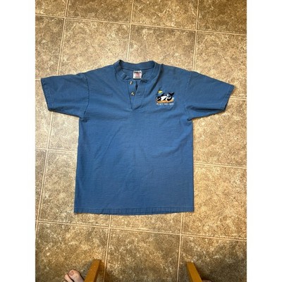Vintage RIP Moby 1991-1996 Killer Whale 100% Cotton Heavyweight Mens L 2 Button