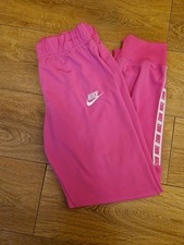 Nike Girls Sportswear Pink Joggers XL 13-15 Years Tracksuit Pants See Pictures