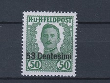 Occupazione Austriaca1918 Non emessi 53c. su 50h. verde scuro nuovo integro MNH