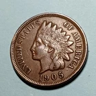 ■ 1905 INDIAN PENNY ONE CENT ☐ XF
