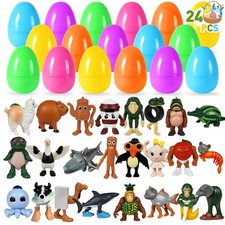 24PCS Easter Eggs Filled with Italian Brainrot Toys, Easter Basket Stuffers f...