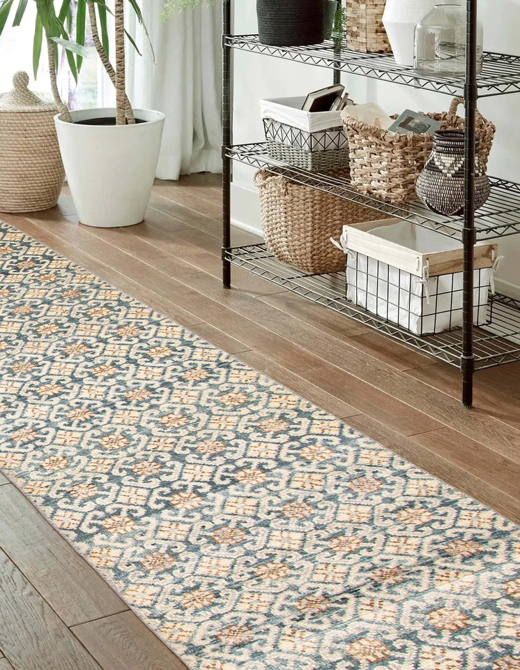 2'8" x 9'11" Vintage Hand-knotted Runner Rug Traditional Oriental Wool Carpet - Image 2 of 4