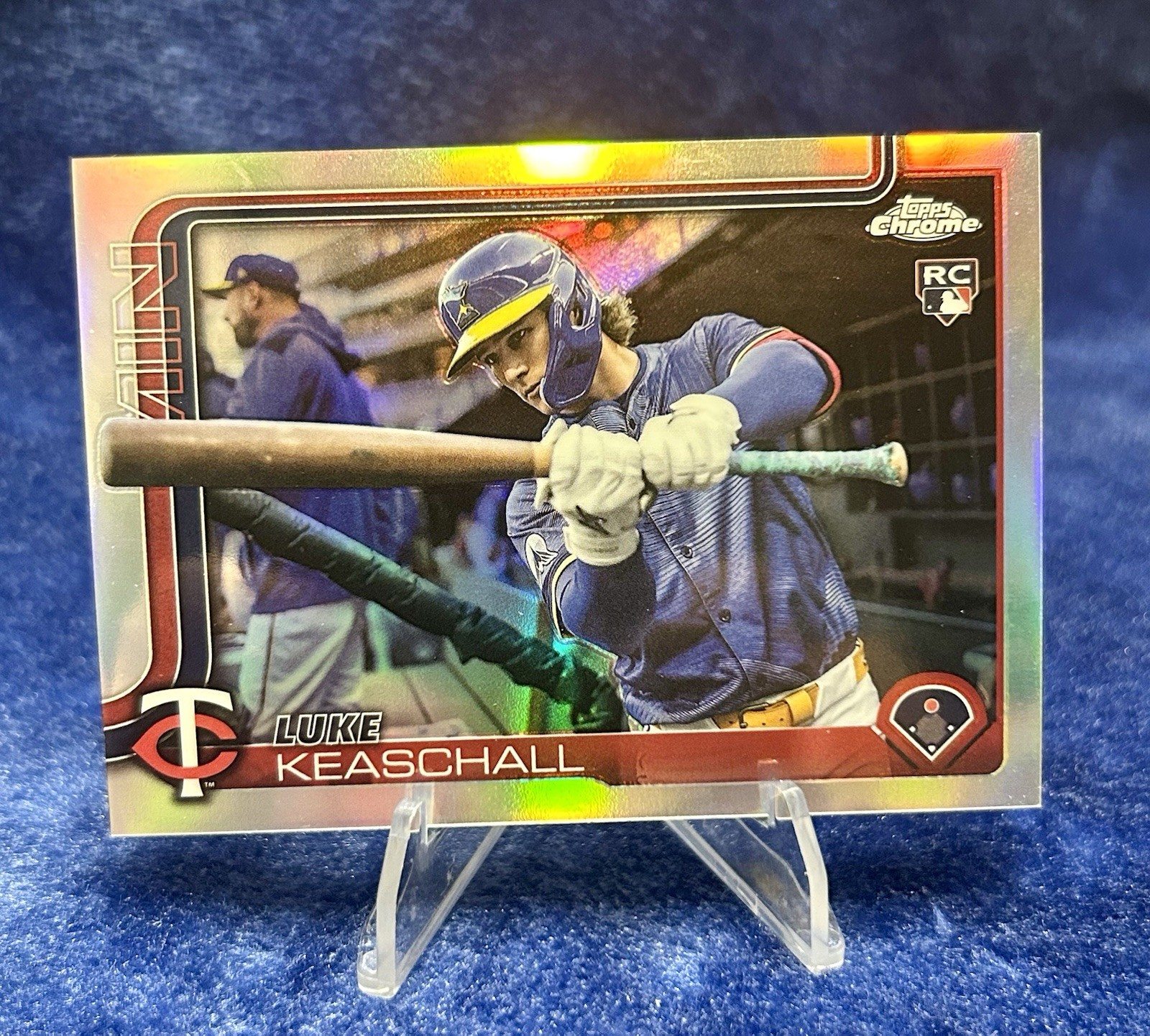 2025 Topps Chrome Update Luke Keaschall Image Variation RC SSP #USC106 Twins