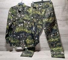VTG Dickies Camo Vanish Wayne Carlton  Camo Pants Sz 34 X 34 & Long Sleeve Sz L