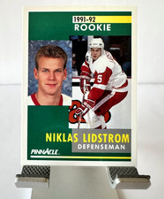 1991-92 Pinnacle Rookie Nicklas Lidstrom #320 HOF card RC Detroit Red Wings