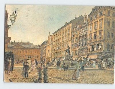 Postcard Neuer Markt Square in Central Vienna Austria