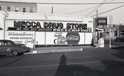 SL43 Negative 1960's  Waco Texas Mecca Drug Store Coca-Cola 764a