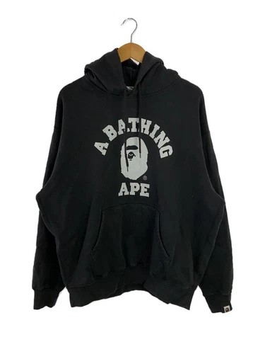 A BATHING APE (BAPE) Felpa con cappuccio A BATHING APE nera L usata