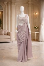 Ready-to-Wear Designer Saree for Adults Bollywood Party and Indian Pakistani Wed