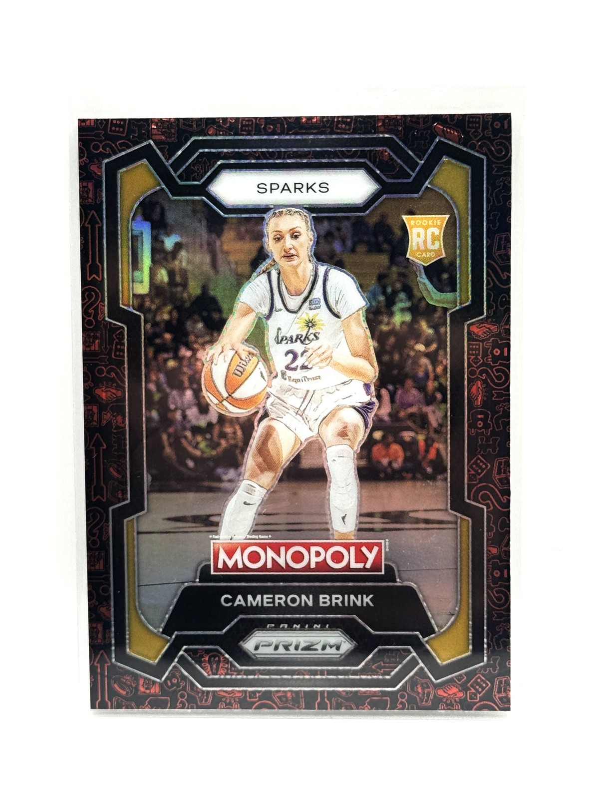 2024 Panini Prizm Monopoly WNBA #39 Cameron Brink Classic Icons Red Prizm
