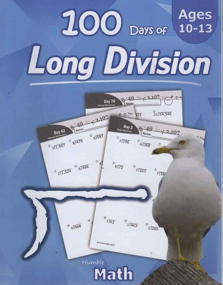 Humble Math - 100 Days of Long Division: Ages 1... - HumbleMath - Good - Pape...