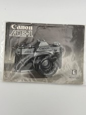 Canon AE-1 35mm Film Camera Body Instruction Book