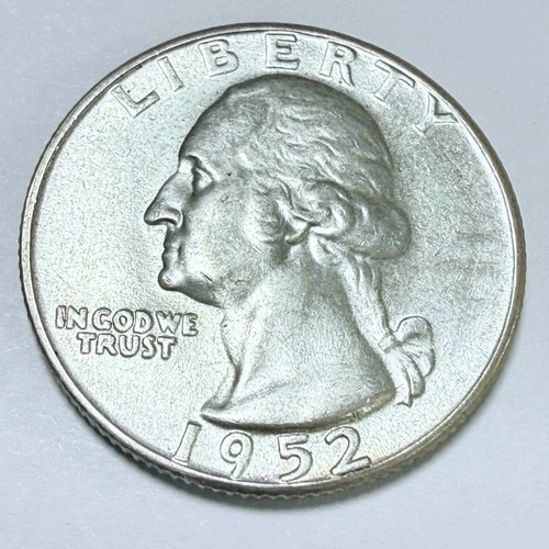 1952 P Washington Quarter 90% SILVER MS MINT STATE DETAILS #5664