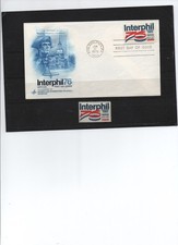 Briefmarken USA 1976: INTERPHIL76 = 13  C - FDC + postfrisch